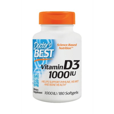 Doctor's BEST Vitamin D3 1000 IU (180 softgels) Doctor's BEST Vitamin D3 1000 IU (180 softgels)
