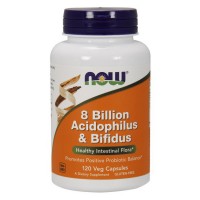 NOW 8 Billion Acidophilus & Bifidus (120 veg caps)