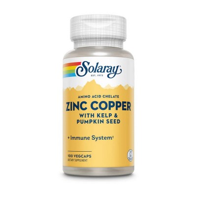 Solaray Zinc Copper (100 veg caps)