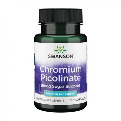 Swanson Chromium Picolinate 200 mcg (100 caps)
