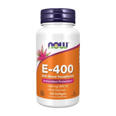 NOW E-400 with mixed Tocopheryl (100 softgels)