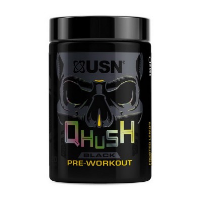 Qhush Black Pre-workout (220 g, frosted lemon)