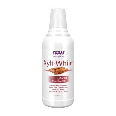 NOW Xyli White Mounthwash (473 ml, cinnafresh)
