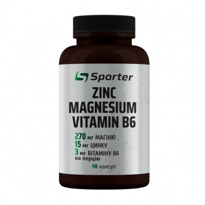 Sporter Zinc Magnesium Vitamin B6 (90 caps)