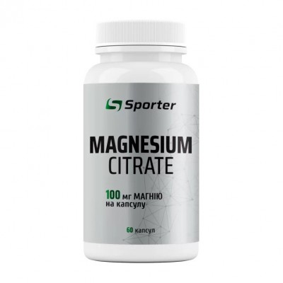Sporter Magnesium Citrate 100 mg (60 caps)