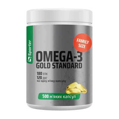 Sporter Omega-3 Gold Standard (500 sgels)
