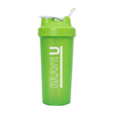 Brave U Shaker With Metal Ball (600 ml, green)