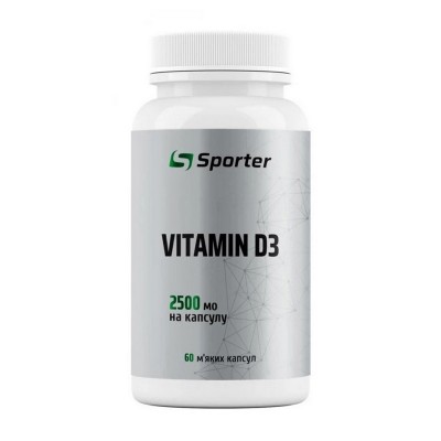 Sporter Vitamin D3 2500 IU (60 sgels)