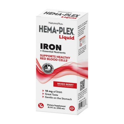 Natures Plus Hema-Plex Liquid Iron (250 ml, mixed berry) Natures Plus Hema-Plex Liquid Iron (250 ml, mixed berry)