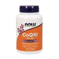NOW CoQ10 60 mg with Omega-3 (120 softgels)