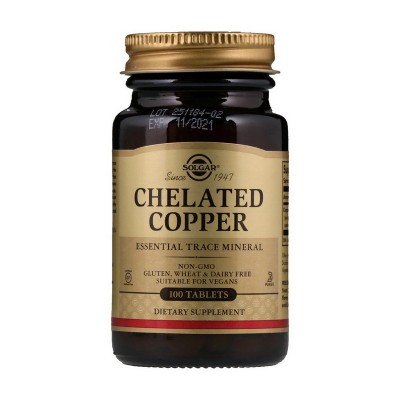 Solgar Chelated Copper (100 tabs)
