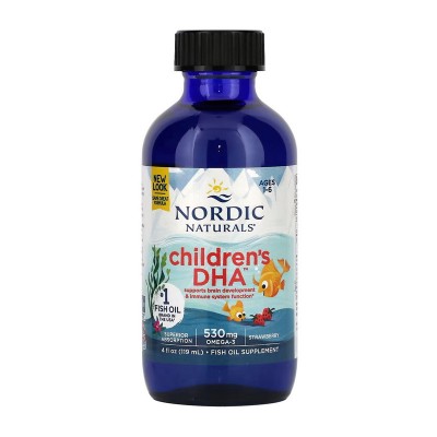 Children's DHA 530 mg Omega-3 (119 ml, natural strawberry)