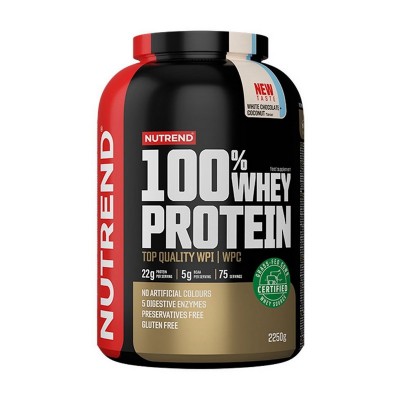 Nutrend 100% Whey Protein (2,25 kg, cookies & cream)