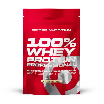 Scitec Nutrition 100% Whey Protein Professional (1 kg, vanilla) Scitec Nutrition 100% Whey Protein Professional (1 kg, vanilla)