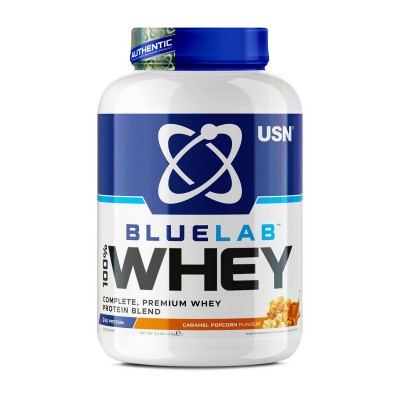 Blue Lab 100% Whey Premium Protein (2 kg, caramel popcorn)