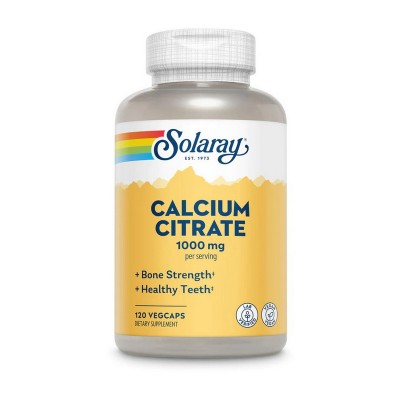 Solaray Calcium Citrate 1000 mg (120 veg caps)