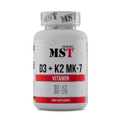 MST Vitamin D3 + K2 MK-7 (120 sgels)