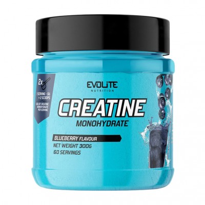 Креатин моногідрат Evolite Nutrition Creatine Monohydrate смак чорниця 300 g