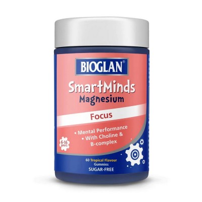Bioglan SmartMinds Magnesium Focus (60 gummies, tropical)