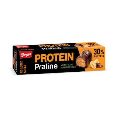 Bergen Protein Praline (50 g, nut filling in chocolate cover)