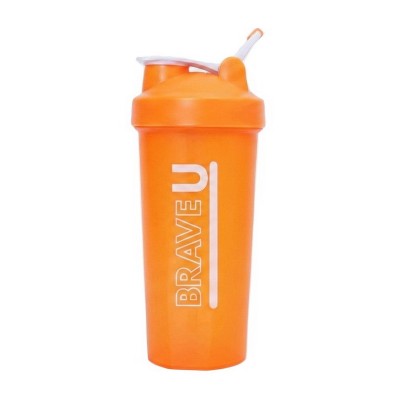Brave U Shaker With Metal Ball (600 ml, orange)