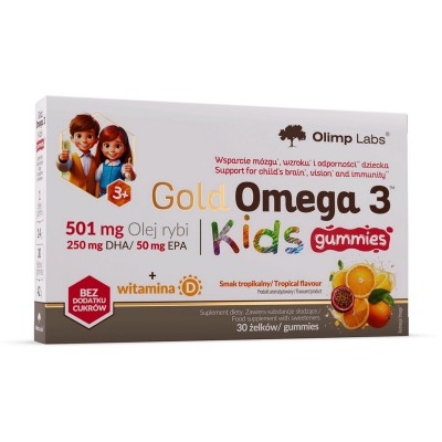 OLIMP Gold Omega 3 Kids (30 gummies, tropical)