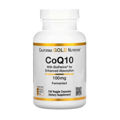 California Gold Nutrition CoQ10 100 mg (150 veg caps)