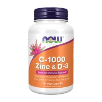NOW C-1000 Zinc & D-3 (100 veg caps)