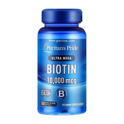 Biotin 10,000 mcg (100 softgels)