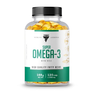 TREC nutrition Super Omega-3 with Vit. E (120 caps)