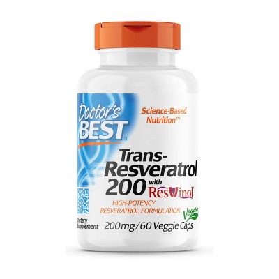 Doctor's BEST Trans-Resveratrol 200 mg with Reswinol (60 veg caps) Doctor's BEST Trans-Resveratrol 200 mg with Reswinol (60 veg caps)