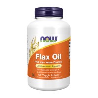 NOW Flax Oil 1000 mg Vegan Formula (120 veg softgels) NOW Flax Oil 1000 mg Vegan Formula (120 veg softgels)