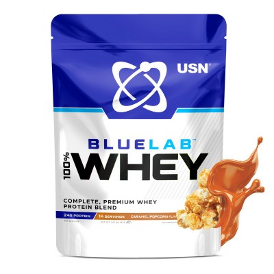 USN Blue Lab 100% Whey (476 g, caramel popcorn)