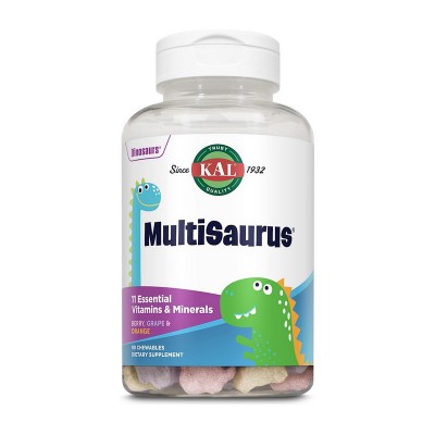 KAL MultiSaurus (90 chewables, berry, grape, orange)