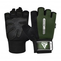RDX RDX W1 Half Army Gloves Green (M size)