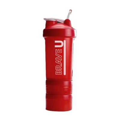 Brave U Shaker 3 in 1 (450 ml, red)