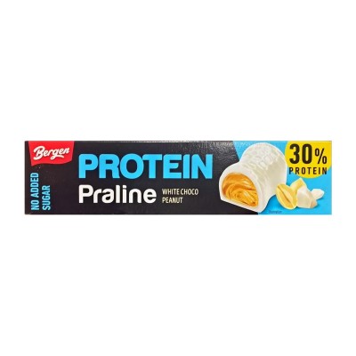 Bergen Protein Praline (50 g, white choco peanut)