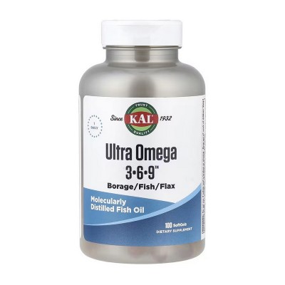 KAL Ultra Omega 3-6-9 (100 sgels)
