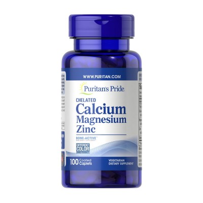 Chelated Calcium Magnesium Zinc (100 caplets)