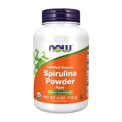 NOW Spirulina Powder certified organic (113 g, pure) NOW Spirulina Powder certified organic (113 g, pure)