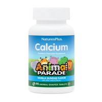 Natures Plus Animal Parade Calcium chewable for children sugar free (90 animal-shaped tabs, vanilla sundale)