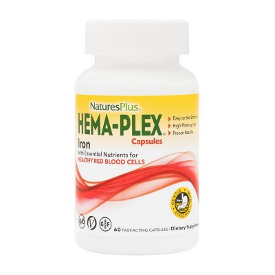Natures Plus Hema-Plex Iron (60 caps) Natures Plus Hema-Plex Iron (60 caps)