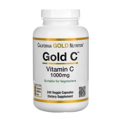 California Gold Nutrition Gold C Vitamin C 1000 mg (240 veg caps)