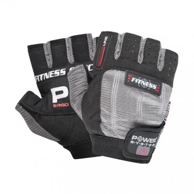 Power System Fitness Gloves Black-Grey 2300 (L size)