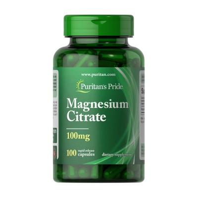 Puritan's Pride Magnesium Citrate 100 mg (100 caps)