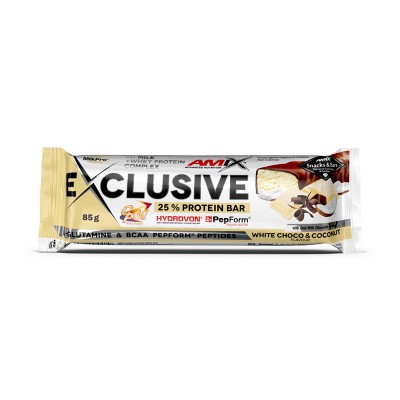Exclusive Protein Bar 25% (85 g, white choco & coconut)