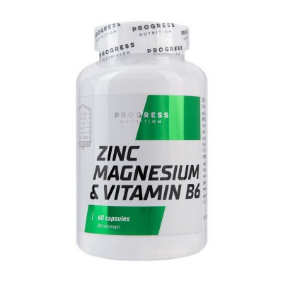 Progress Nutrition Zinc Magnesium & Vitamin B6 (60 sgels)