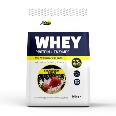 FitWin Whey Protein + Enzymes (900 g, mango sorbet)