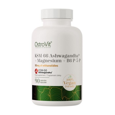 OstroVit Ashwagandha KSM-66+Magnesium+B6 P-5-P (90 caps)