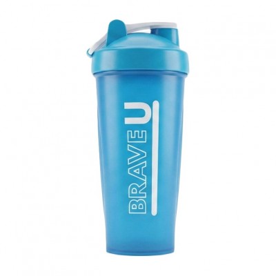 Brave U Shaker With Metal Ball (600 ml, blue)